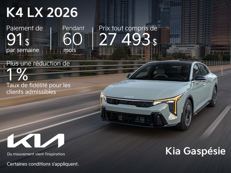 Kia K4 LX 2026