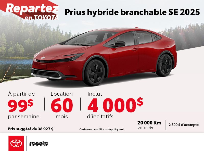 Prius Hybride Branchable SE 2025