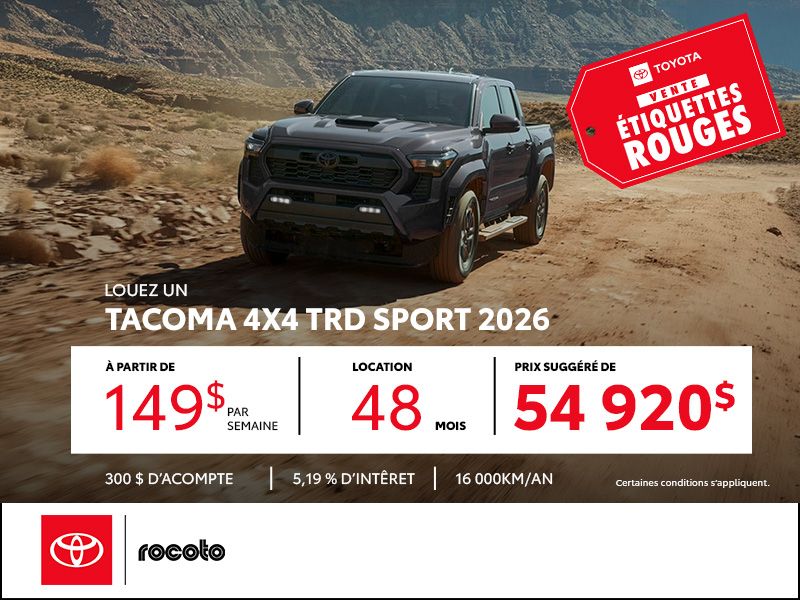 Tacoma 4X4 TRD Sport 2026