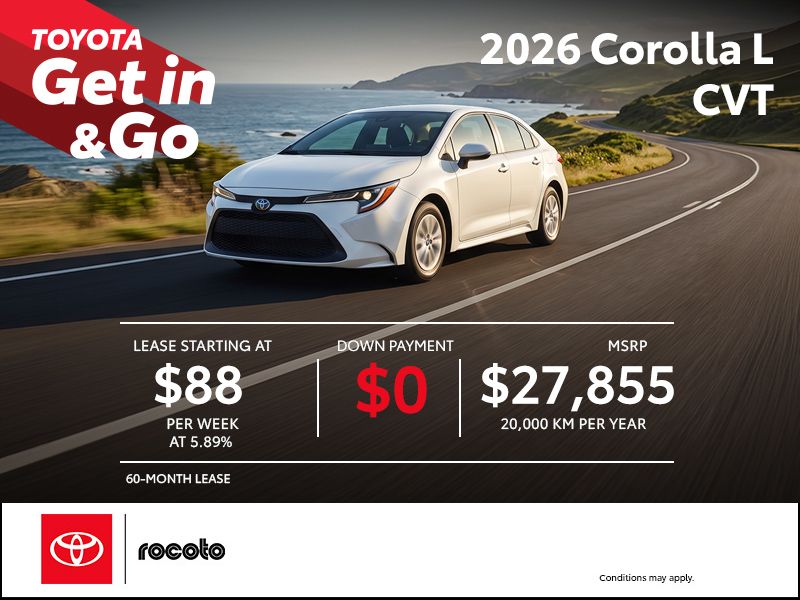 2026 Corolla L CVT