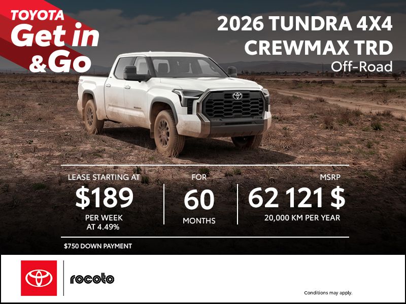 2026 Tundra 4X4 CrewMax TRD Off-Road