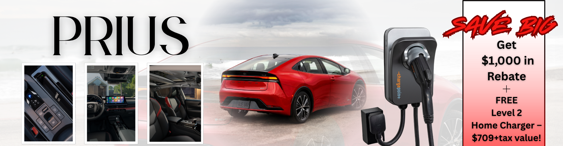 Purchase a Prius and Get a Free Charger — a $709 Value!