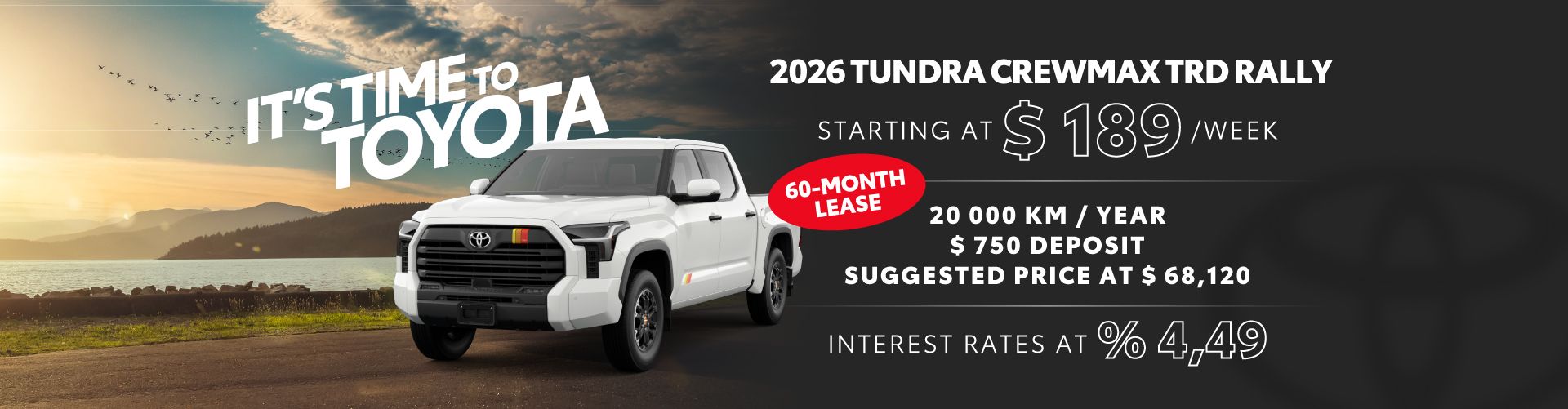 2026 Tundra Crewmax TRD Rally 2026 Tundra Crewmax TRD Rally