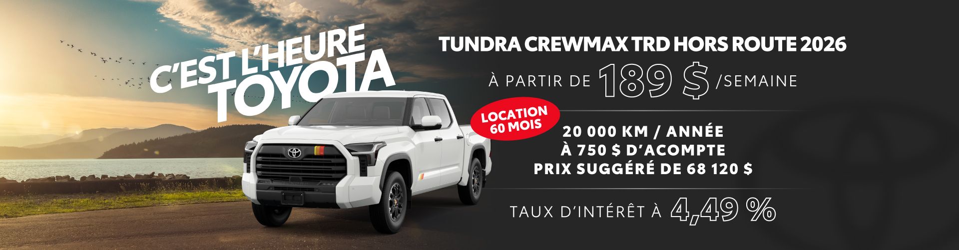 Tundra Crewmax TRD hors route 2026 Tundra Crewmax TRD hors route 2026