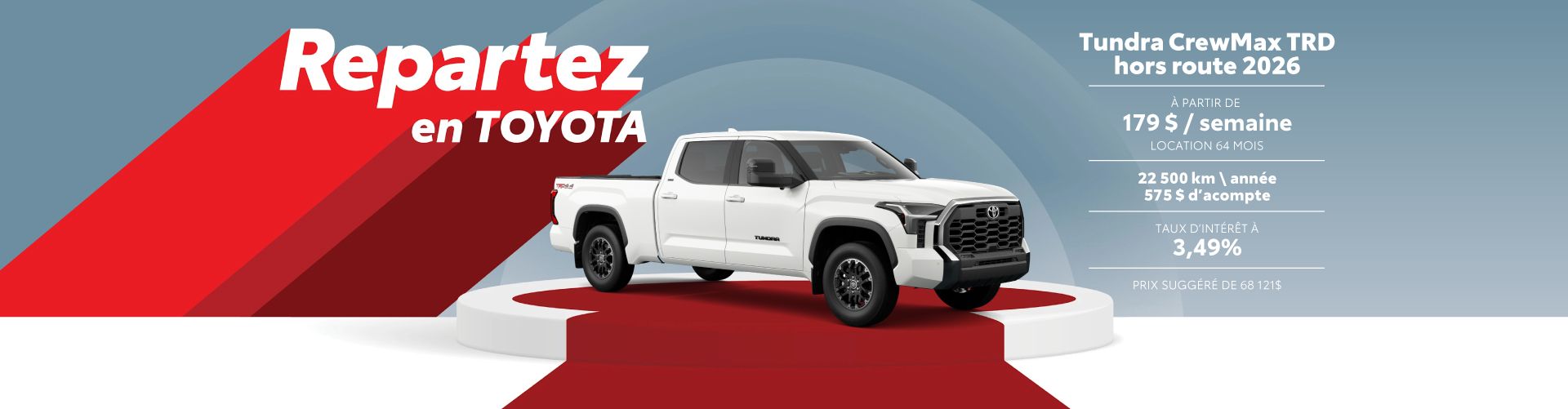 Tundra Crewmax TRD hors route 2026 Tundra Crewmax TRD hors route 2026