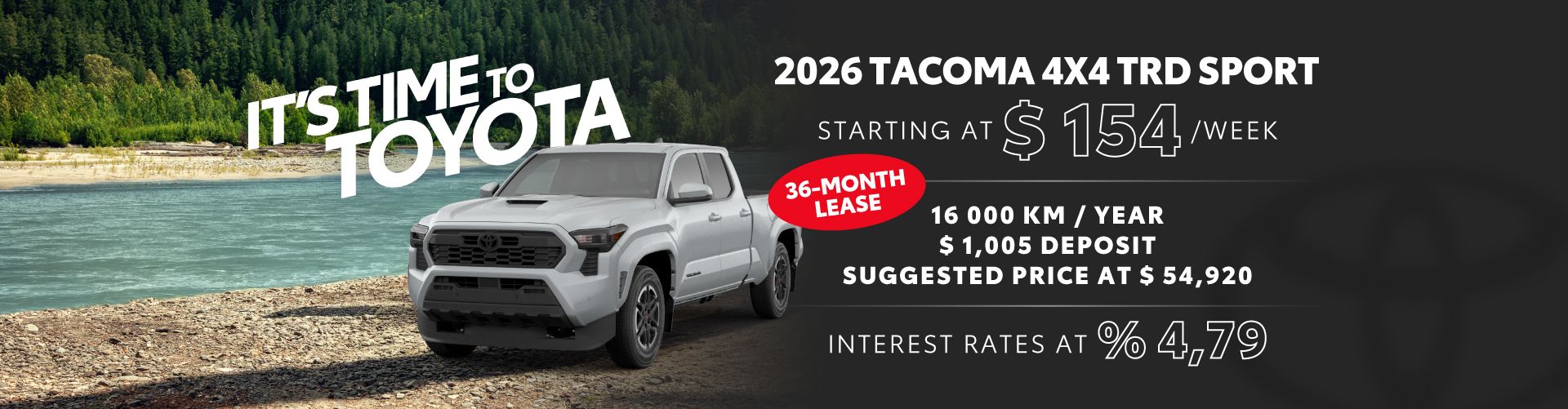 2026 Tacoma 4X4 TRD Sport 2026 Tacoma 4X4 TRD Sport
