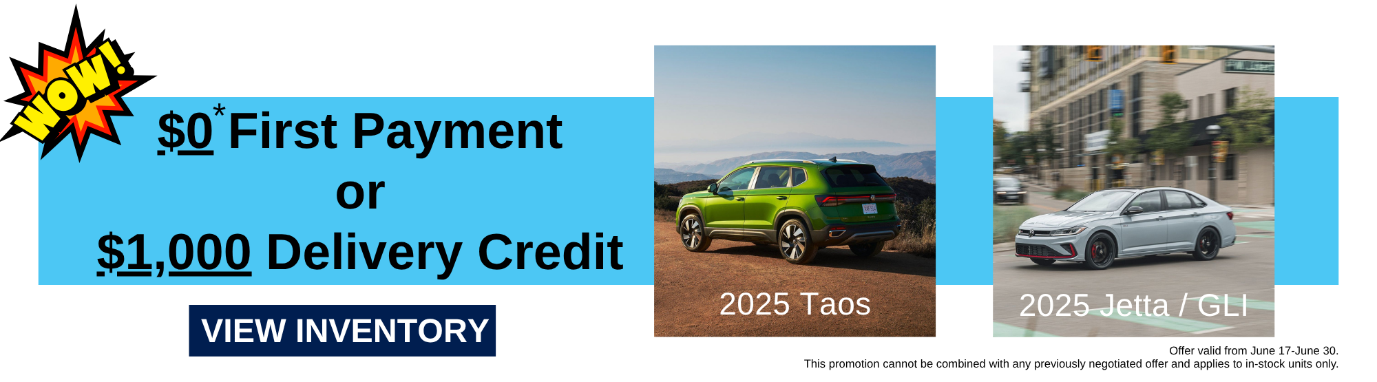 Taos + Jetta Promo