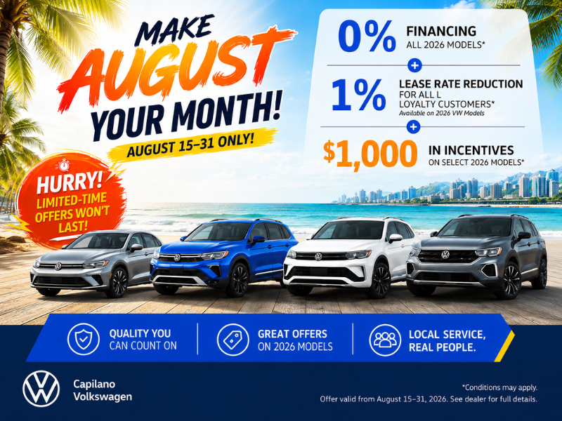 MAKE AUGUST YOUR MONTH