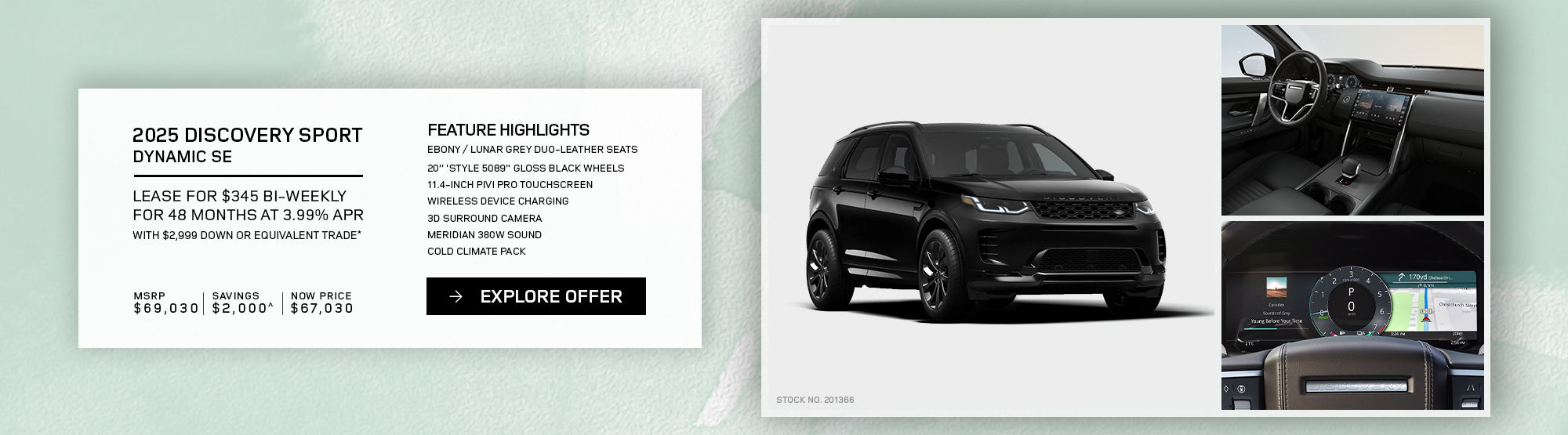 Lease a 2025 Discovery Sport Dynamic SE for $345 bi-weekly*