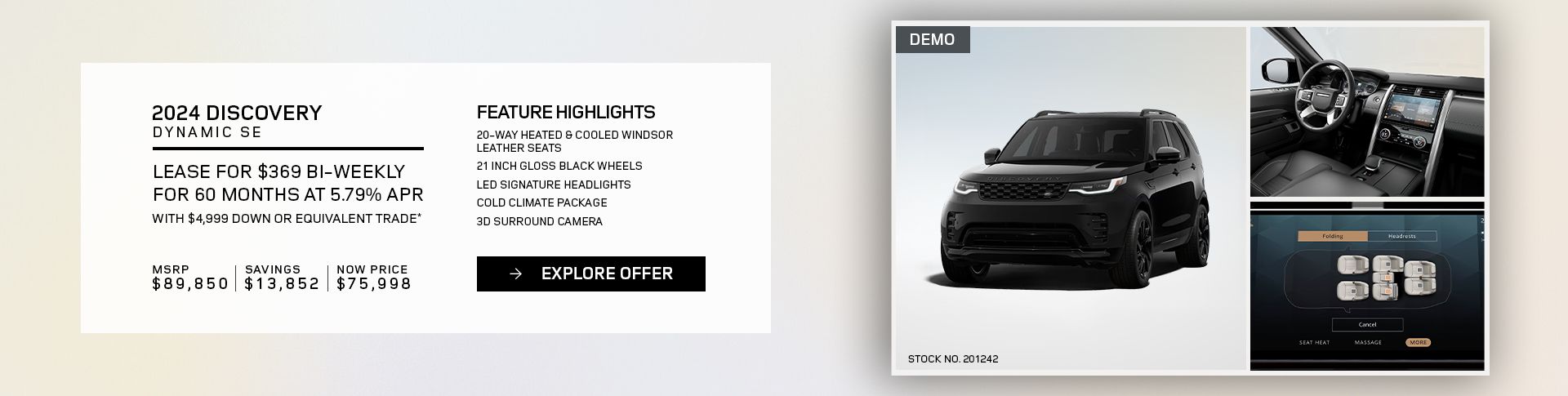 Lease a 2024 Discovery Dynamic SE P360 for $369 bi-weekly*