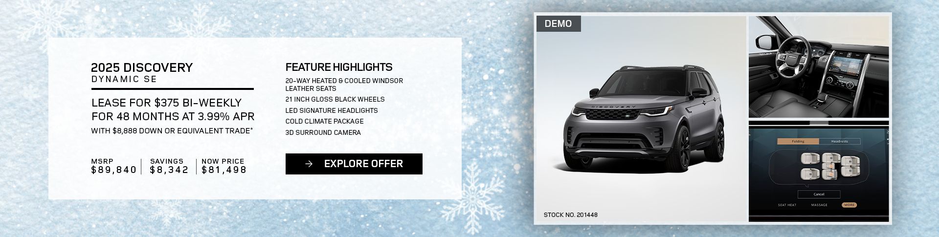 Lease a 2025 Discovery Dynamic SE P360 for $375 bi-weekly*