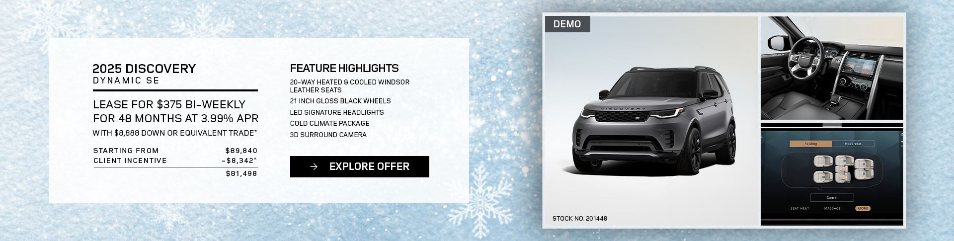 Lease a 2025 Discovery Dynamic SE P360 for $375 bi-weekly*