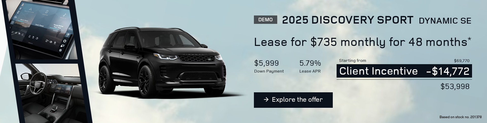 Lease a 2025 Discovery Sport Dynamic SE for $735 monthly*