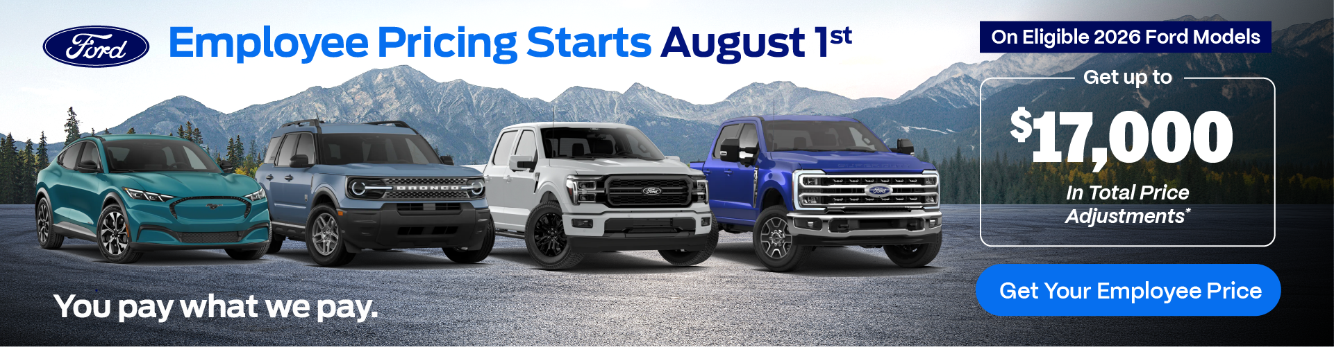Ford Employee Pricing is on now.