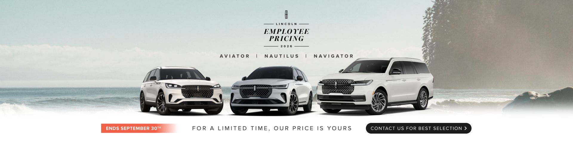 Lincoln Employee Pricing is on now