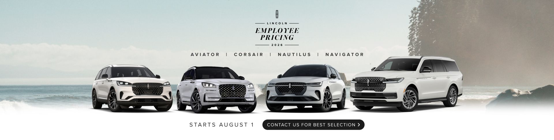 Lincoln Employee Pricing is on now