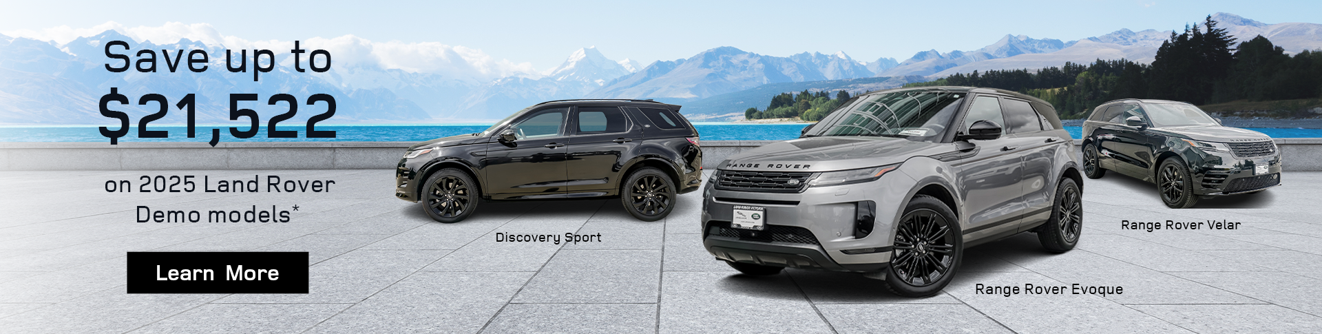 Save up to $21,522 on select 2025 Land Rover demo models*