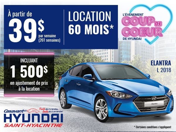 Elantra 2018 L manuelle