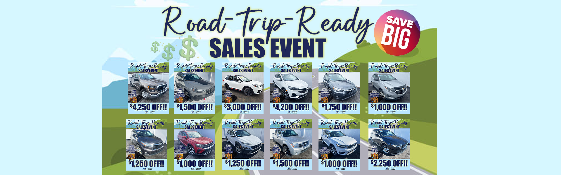 road trip ready sales event