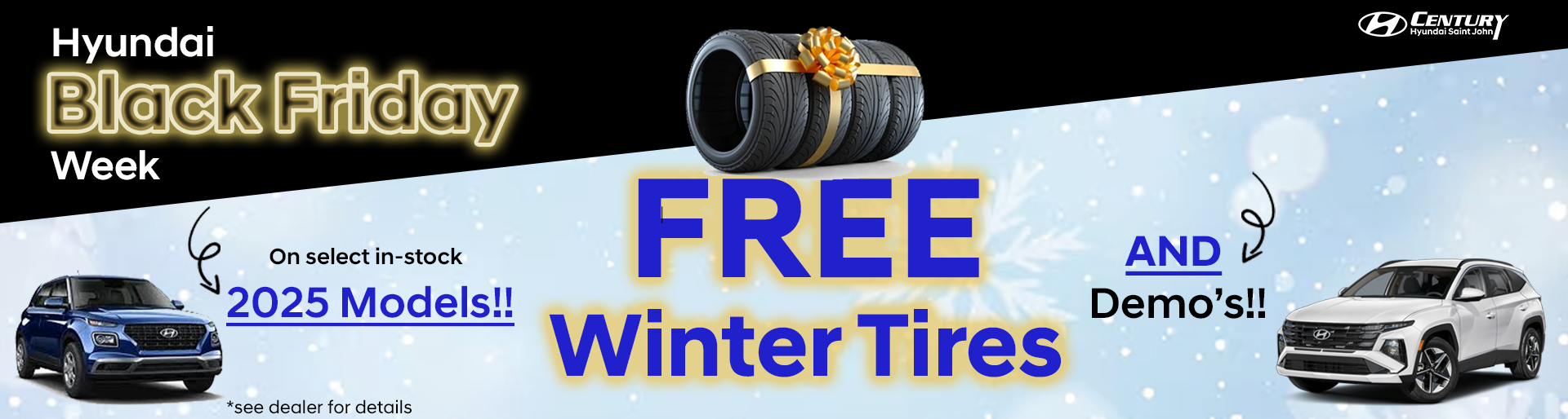 Black Friday WEEK Free winter tires