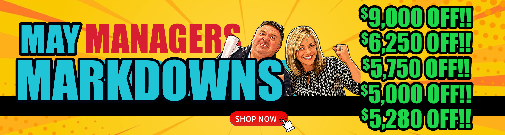 May Managers Markdowns