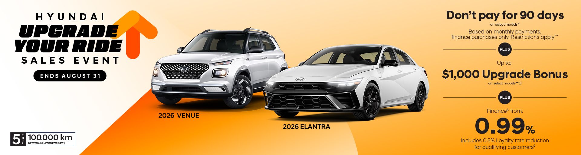 Upgrade your Ride Sales Event