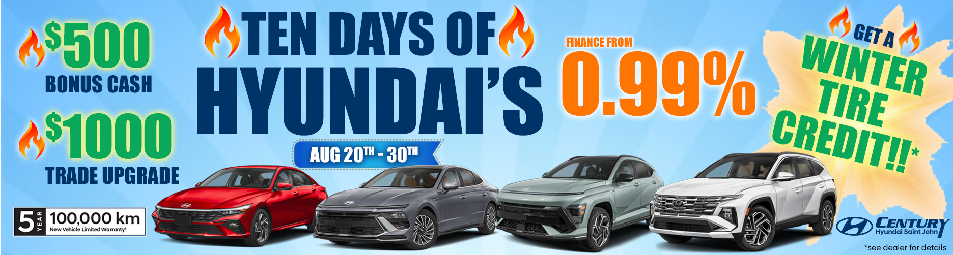 Ten days of Hyundais