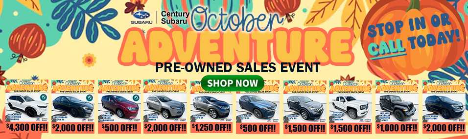 October Adventure Used Sales Event