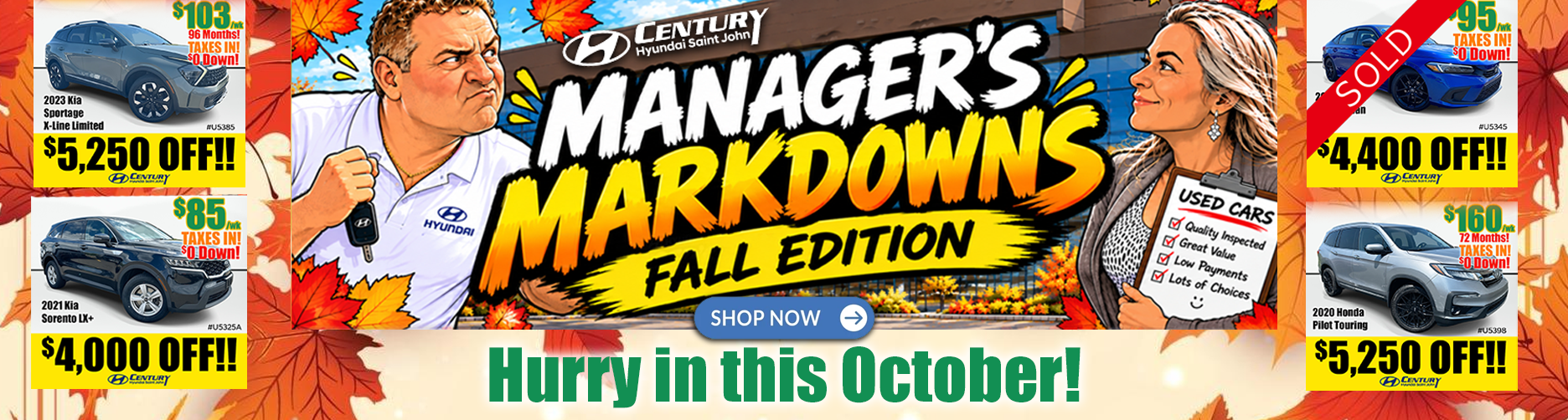 Managers Markdowns - Fall Edition 2 Managers Markdowns - Fall Edition 2