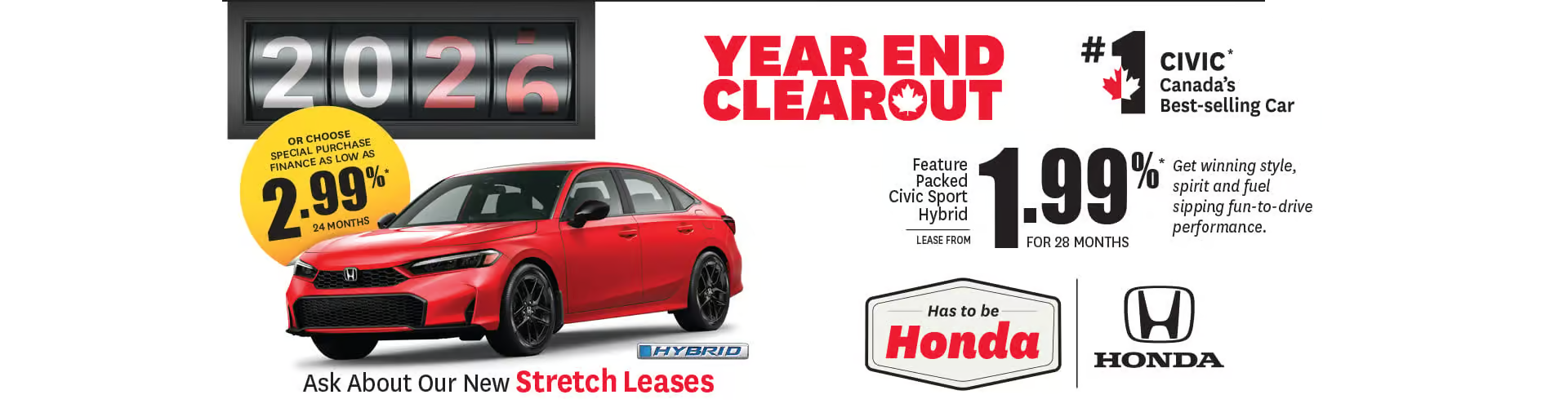 Civic 2026 clear out event