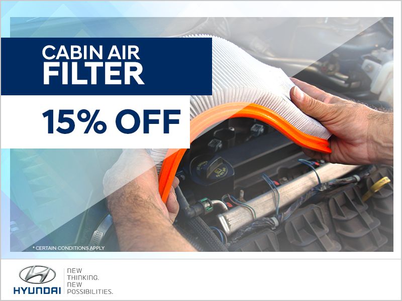 15% Off Cabin Air Filters