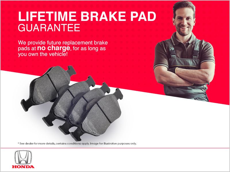 Century Honda in Truro Lifetime Brake Pad Guarantee