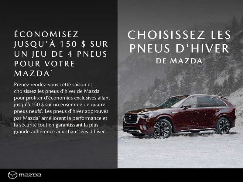 Choisissez les pneus d'hiver de Mazda