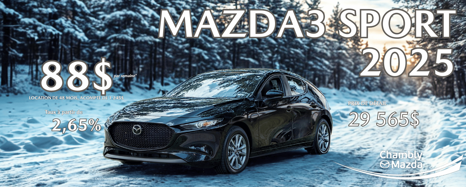 MAZDA3 SPORT Déc 2025