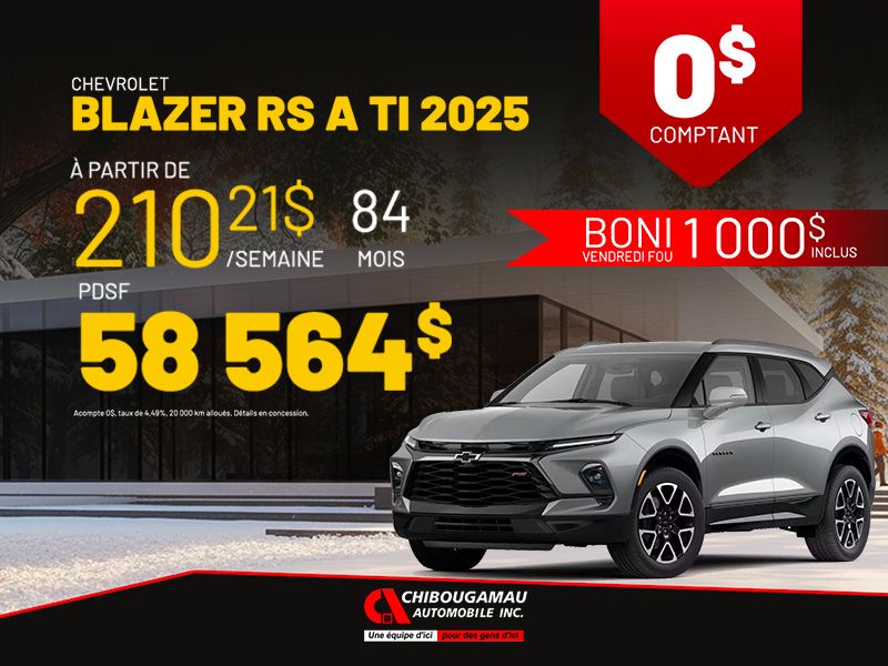 Chevrolet Blazer RS A TI 2025