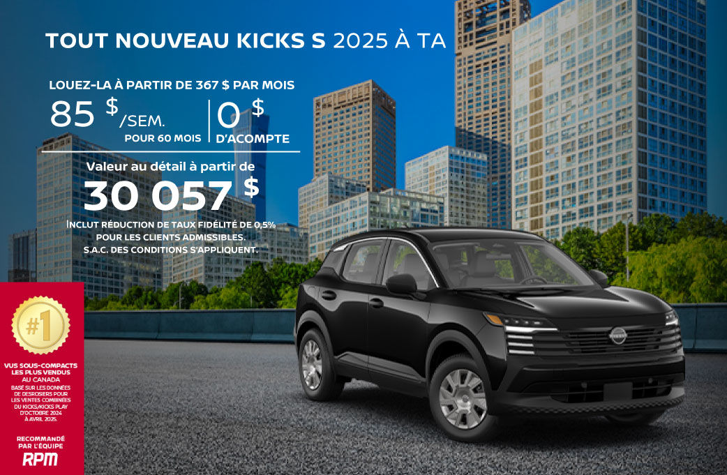 KICKS S 2025 À TA