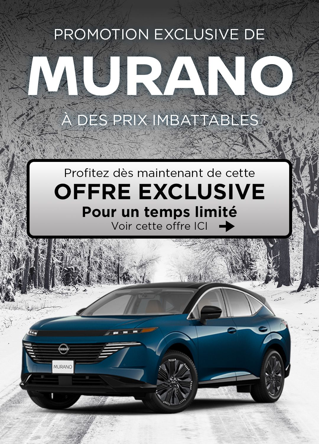 Promotion du Nissan Murano Platinum 2025