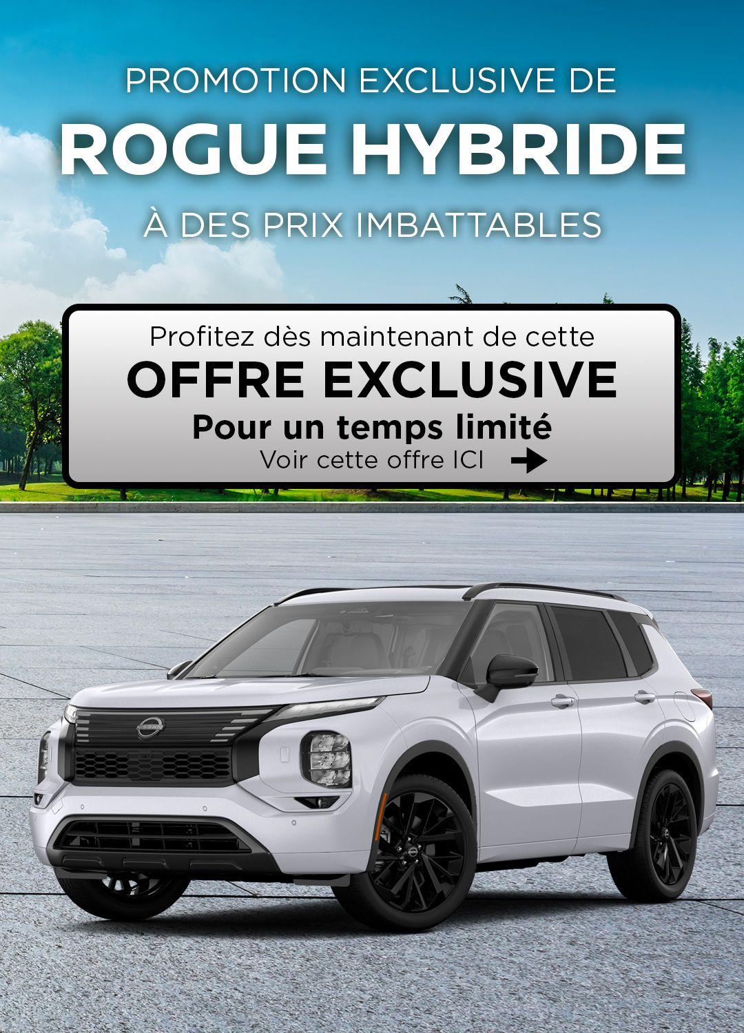 Promotion du nouveau Nissan Rogue PHEV 2026 a partir de 156$\semaine chez Coupal Brassard Nissan
