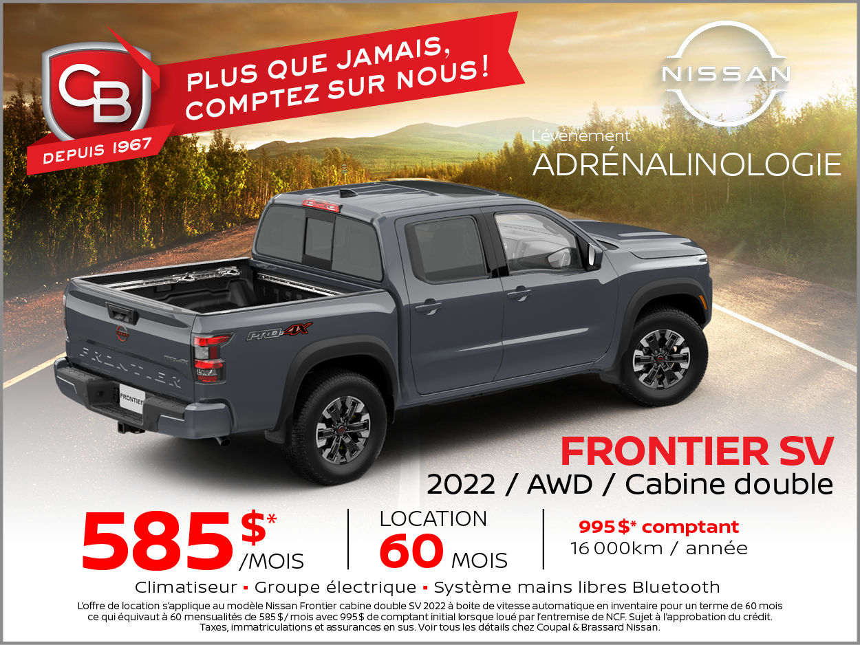 FRONTIER CABINE DOUBLE SV AWD 2022