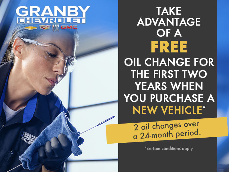 Free Oil Change for 2 Years!