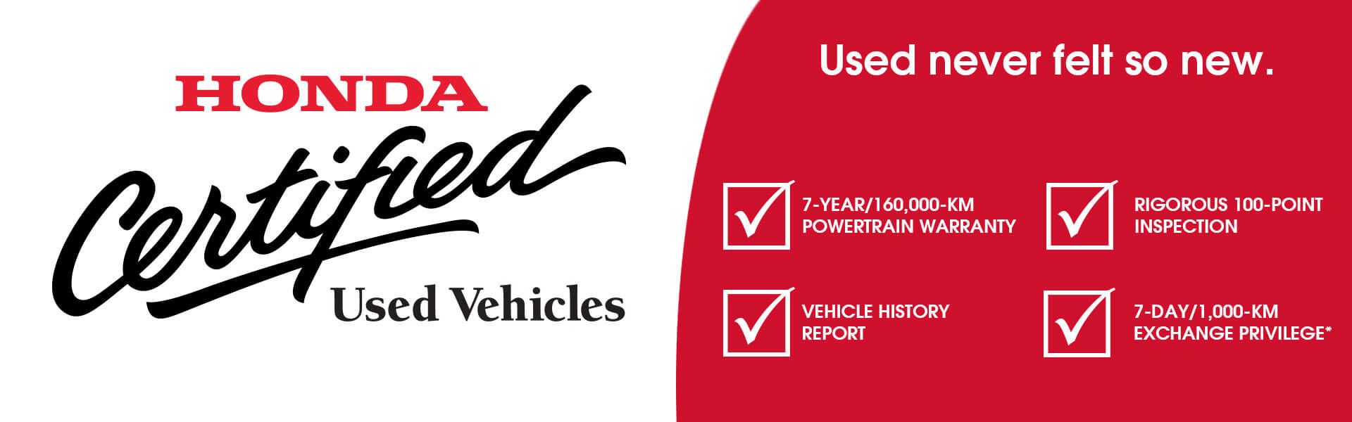 Honda Certified Used Vehicles
