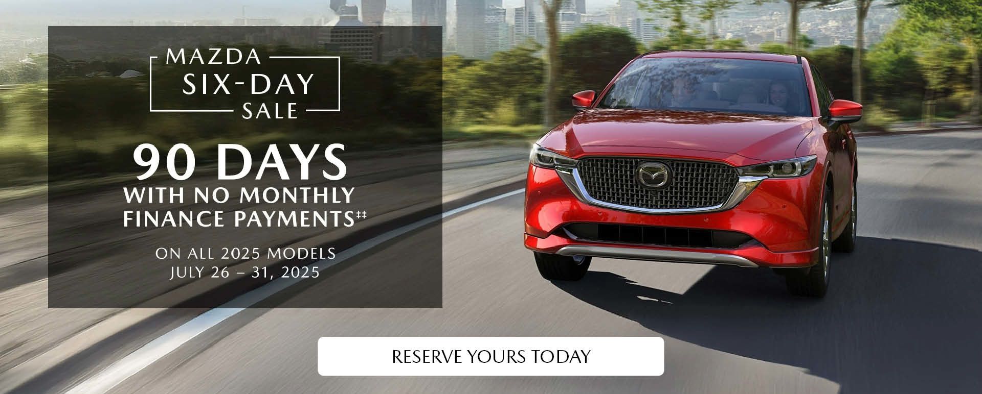Mazda Six-Day Sale