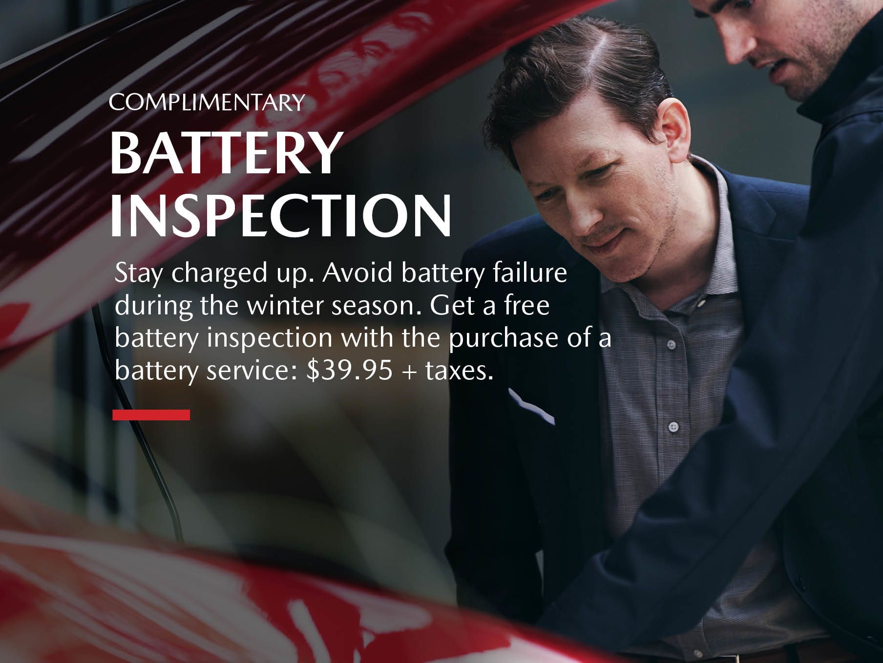 Complimentary Battery Inspection