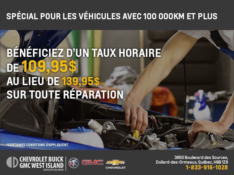 Spécial pour les véhicules avec 100 000km et plus