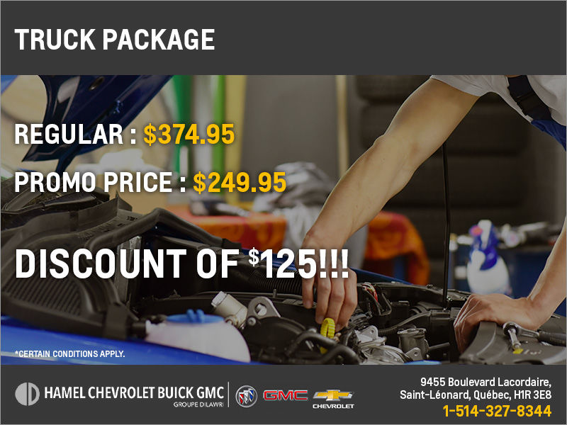 Get your truck package today!