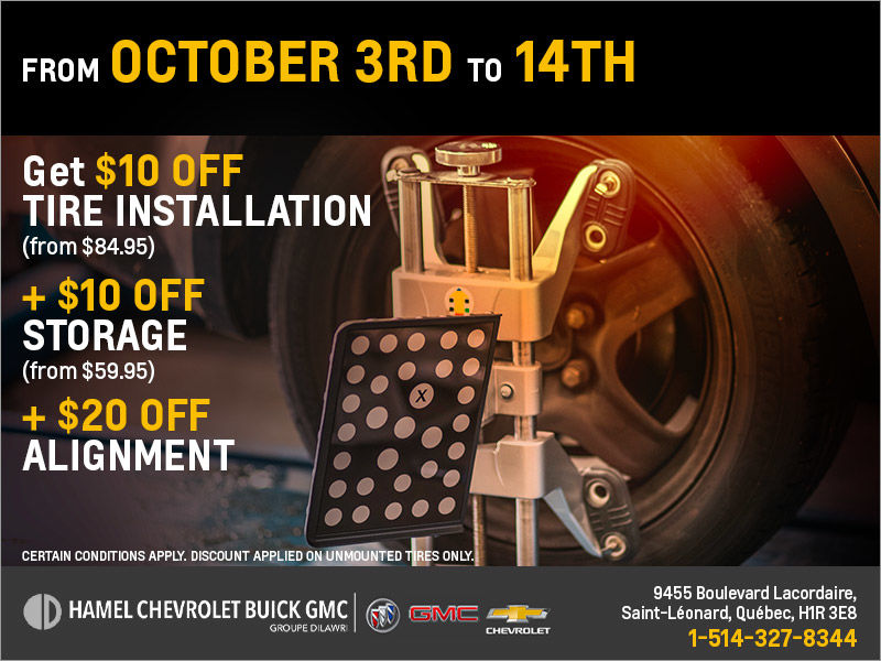 Tire service offer