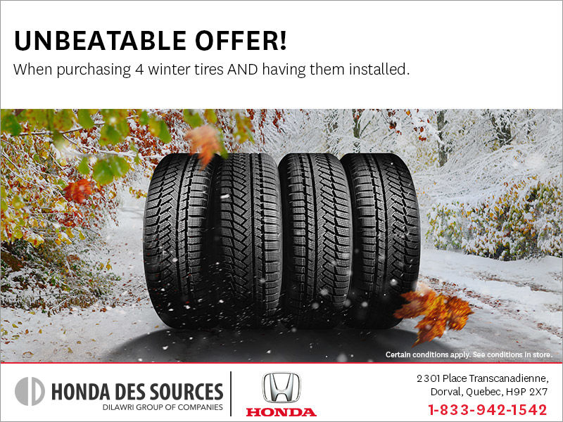 Winter tires offer