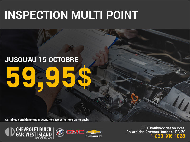 Rabais pour l'inspection multi-point