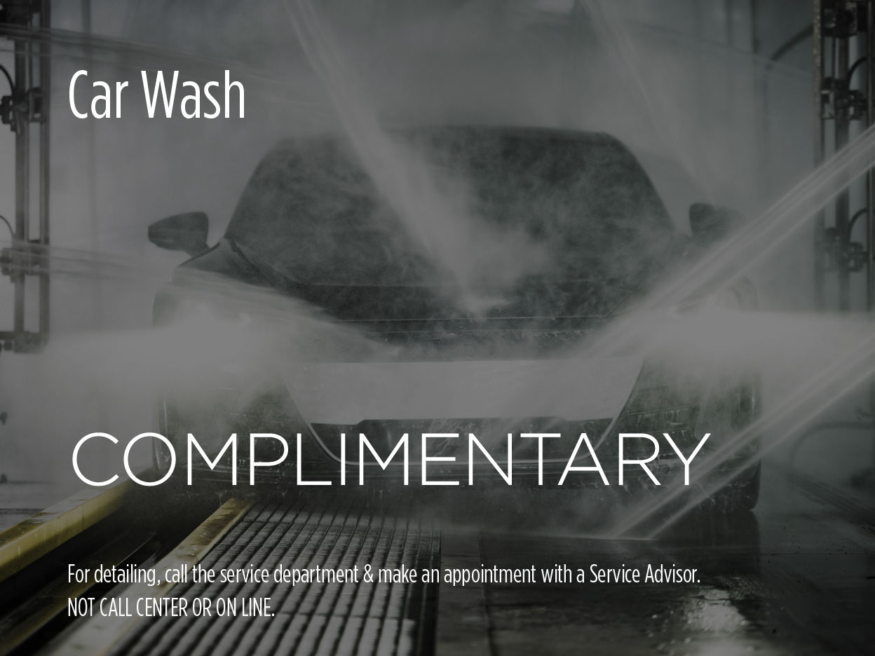 Complimentary Car Wash