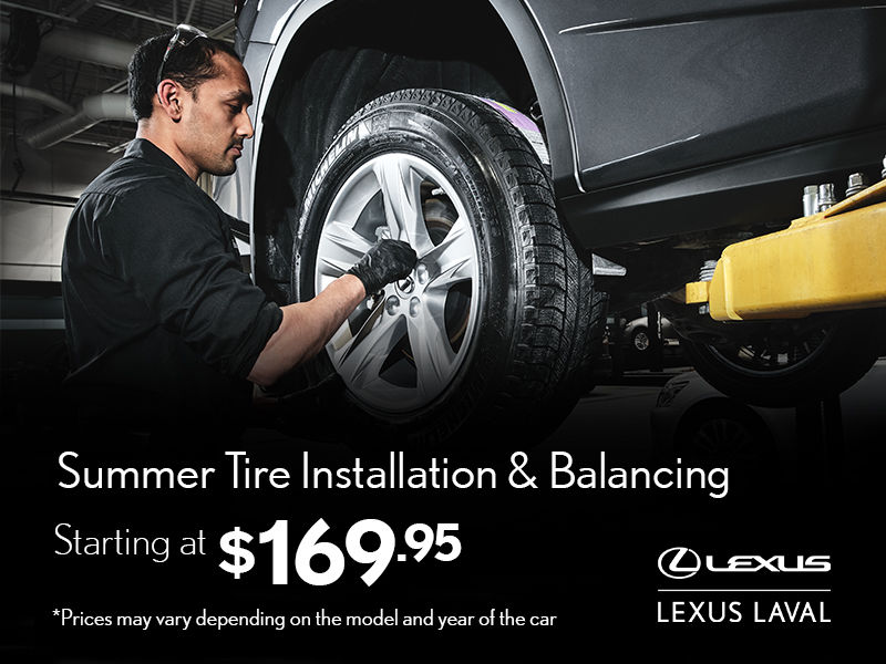 Summer Tire Installation & Balancing